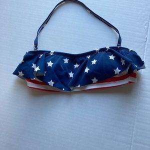 Kirra USA American Flag bikini top‎ with straps
